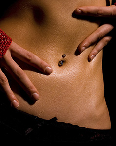 Frauen mit Intimschmuck